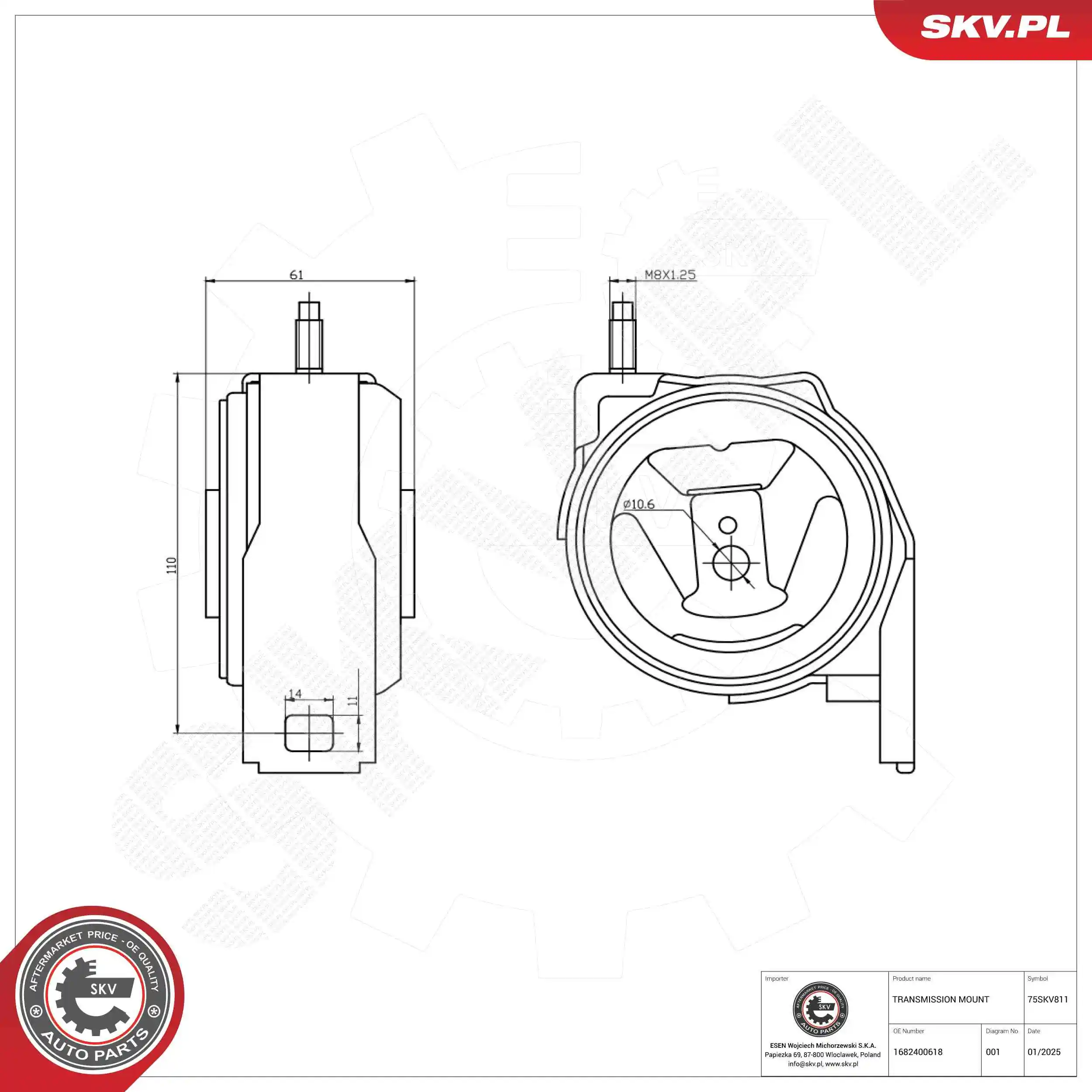 Mounting, automatic transmission